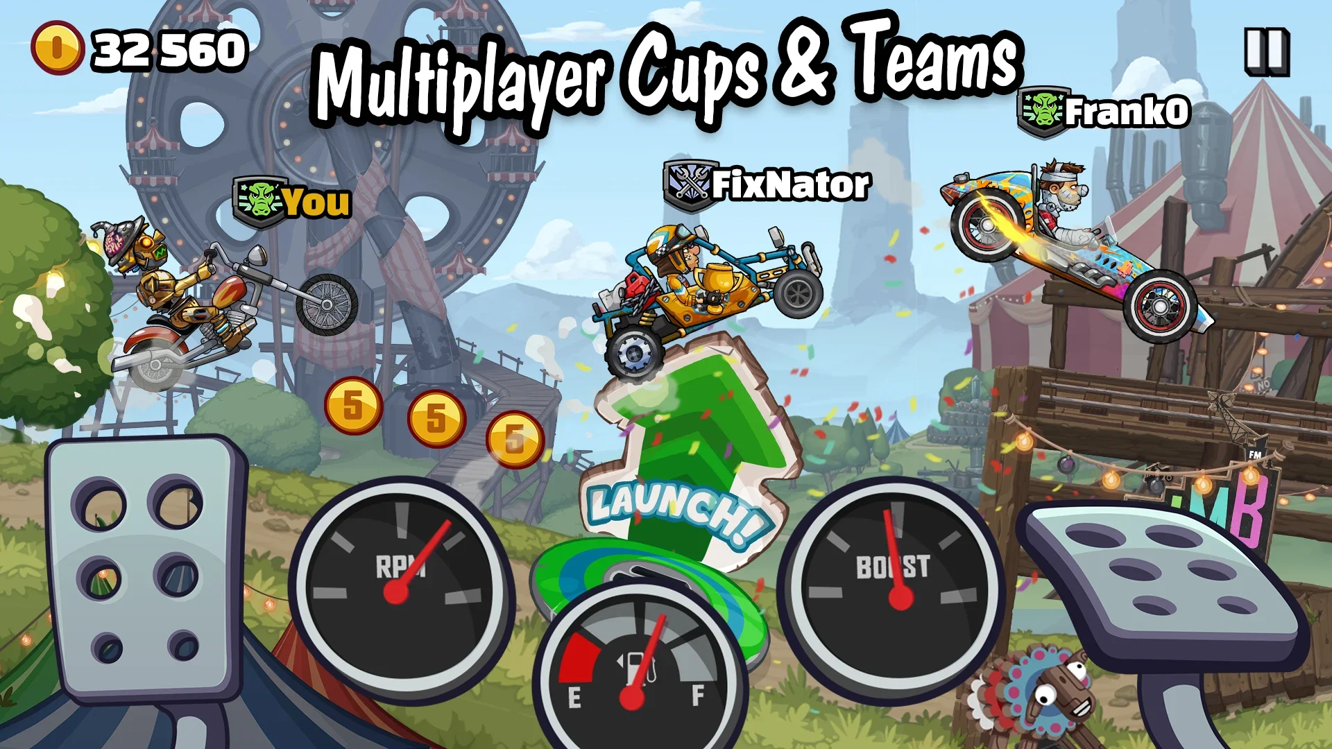 Hill Climb Racing 2 скриншот